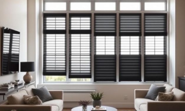 Czarne żaluzje drewniane w aranżacji wnętrz: styl, elegancja i funkcjonalność