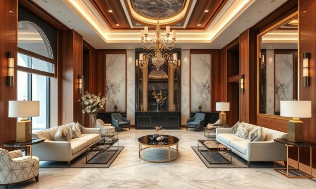 Luksusowe wnętrza i aranżacje: trendy, materiały i technologie