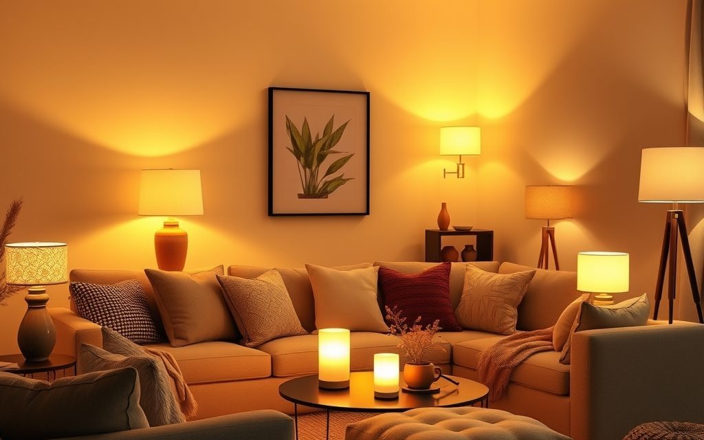 Oświetlenie nastrojowe w salonie: jak łączyć lampy i światło, by stworzyć przytulny klimat