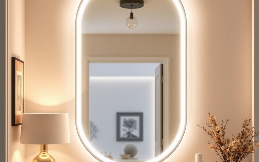 Oświetlenie przy lustrze w przedpokoju: jak wybrać i zamontować funkcjonalne i estetyczne światło