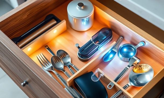 Oświetlenie szuflad i szaf kuchennych: jak wybrać i zamontować funkcjonalne i energooszczędne rozwiązania LED