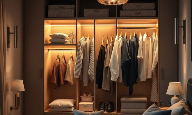 Oświetlenie do garderoby w sypialni: jak łączyć funkcjonalność z komfortem i estetyką przestrzeni