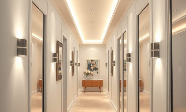 Oświetlenie wąskiego przedpokoju: jak łączyć funkcjonalność z optycznym powiększeniem przestrzeni