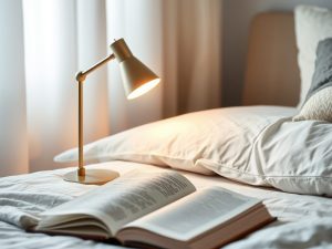 Lampki nocne w sypialni: jaka wysokość zapewni komfort i funkcjonalność przy czytaniu?