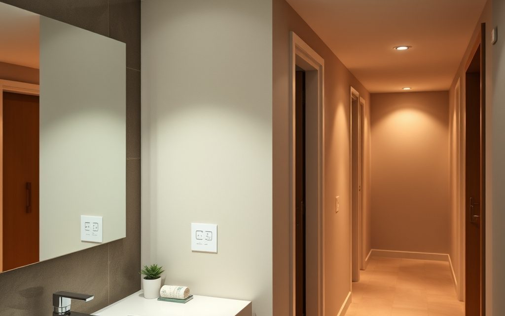 Oświetlenie na ściemniacz w łazience i przedpokoju – kiedy i jak warto je stosować dla komfortu i oszczędności energii