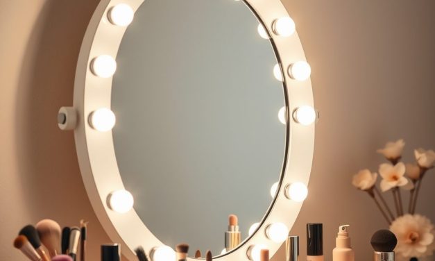 Oświetlenie lustra do makijażu: jak wybrać i ustawić światło dla naturalnego efektu bez cieni