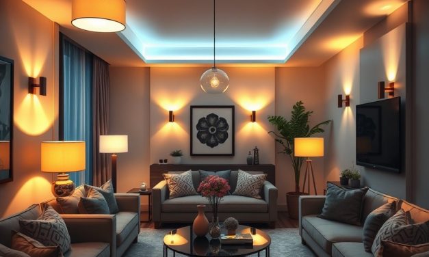Sceny świetlne w salonie: jak zaplanować oświetlenie dostosowane do nastroju i funkcji przestrzeni