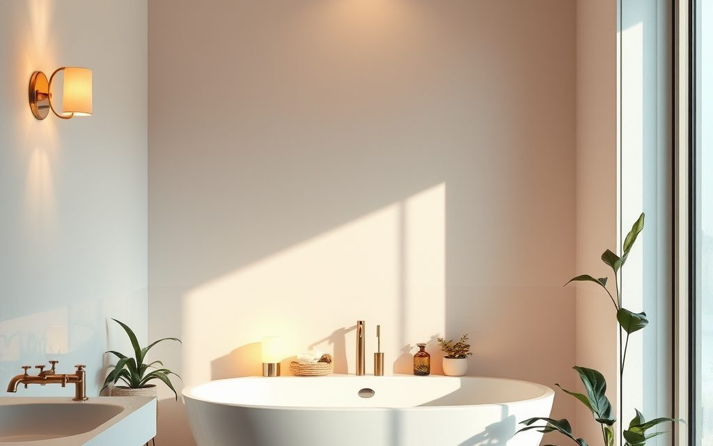 Oświetlenie łazienki nastrojowe: jak stworzyć relaksującą atmosferę z bezpiecznym i funkcjonalnym światłem