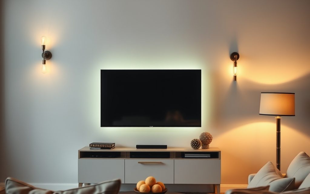 Oświetlenie przy telewizorze w salonie: jak poprawić komfort wzroku i klimat wnętrza