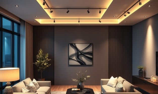 Oświetlenie szynowe do salonu: jak wybrać, zamontować i elastycznie dostosować światło do wnętrza