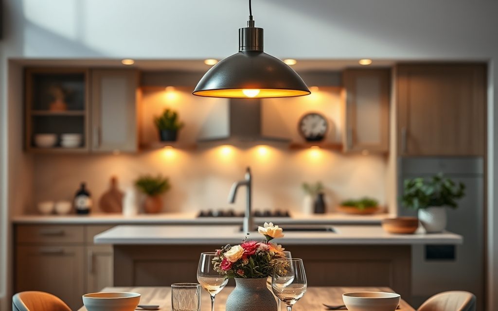 Oświetlenie nad stołem w kuchni: jak wybrać lampę łączącą funkcjonalność z stylem i atmosferą
